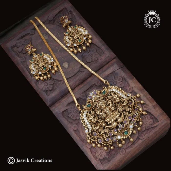611 Premium Antique Laskhmi Dollar Micro Gold Chain- JCCH611 -1599 24 1630 (2)1699