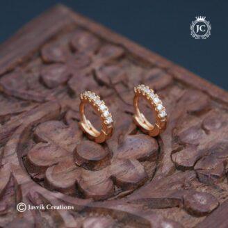 Rose-Gold-Trendy-Small-Ear-Rings - JCER692