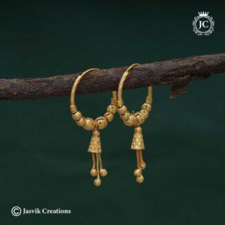 Microplated-Ear Ring-with-Hanging - JCER700