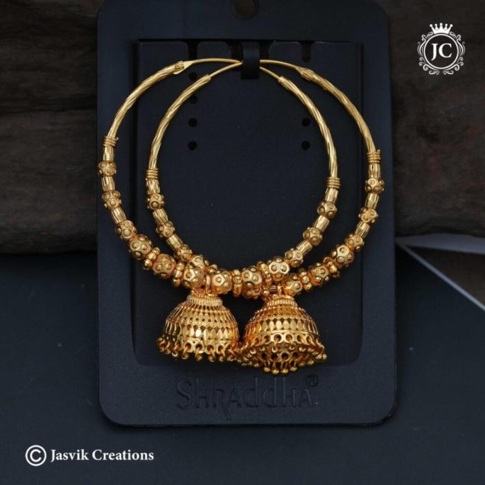 702 Microplated-Ring-with-jhumka-Big-- JCER702 -375-(1)
