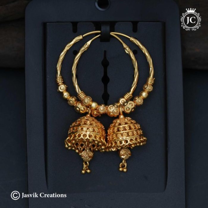 705 Microplated-Ring-with-Jhumka-Medium-Size JCER705---325-(5)