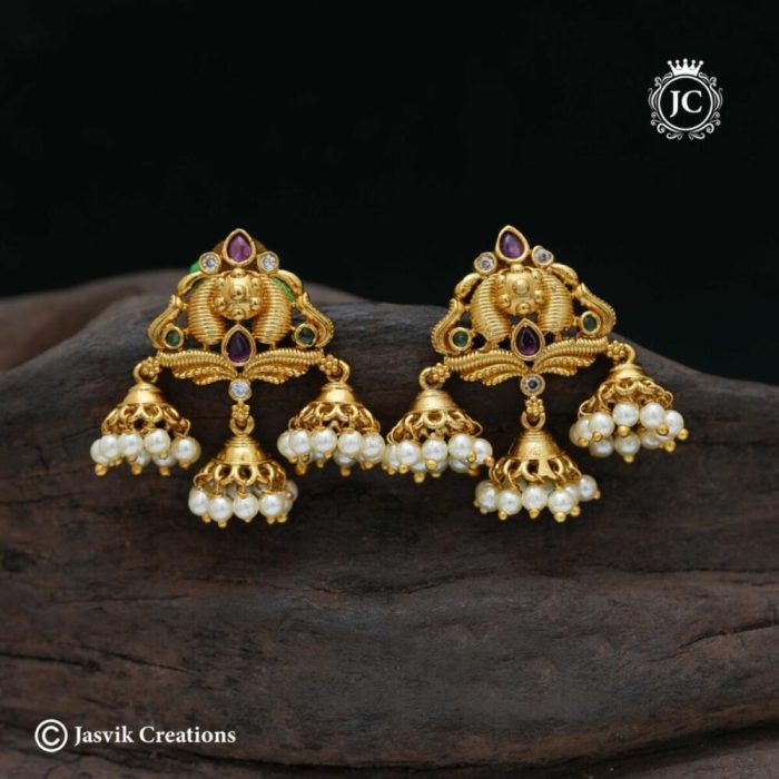 706 Premium Multi Jhumnka Ear Ruingas – JCER706 -399 (3)
