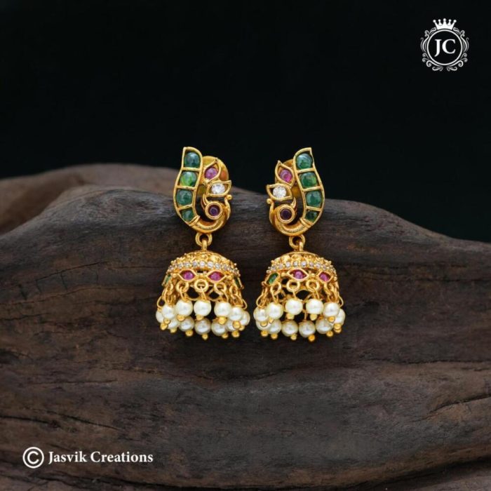707 Premium Kemp Jhumka -JCER707- 350