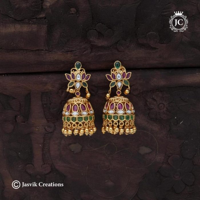 708 Premium-Real-Kemp-Traditionbal-Jhumka- JCER708--599-(2)