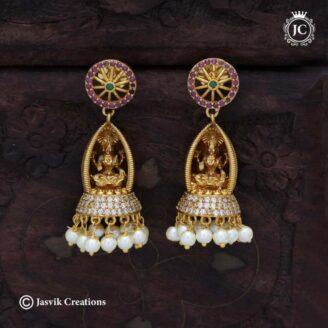 Mandabam Lakshmi Jhumka Big Size - JCER716