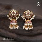 718 Real-High-Quality-Kemnp-Kundan-Jhumka- JCER718 -699-(6)