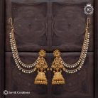 727 Jhumka with mattal Ear ring Combo-JCER727 - 650