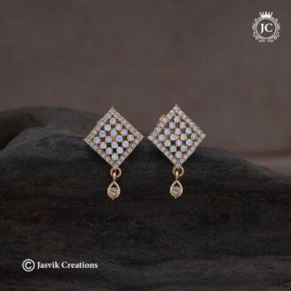 AD Square Pattern  Ear Rings - JCER730