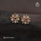 735 Impon Diamond Replica Ear Rings-JCER735 - 160