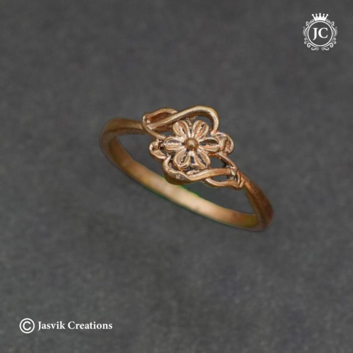 736 Impon Flower Ring without Polish-JCER736 - 120
