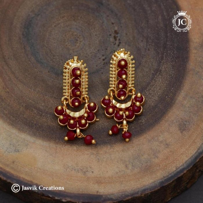 743 Microplated BEads Ear Rings - JCER743 -250 (3)