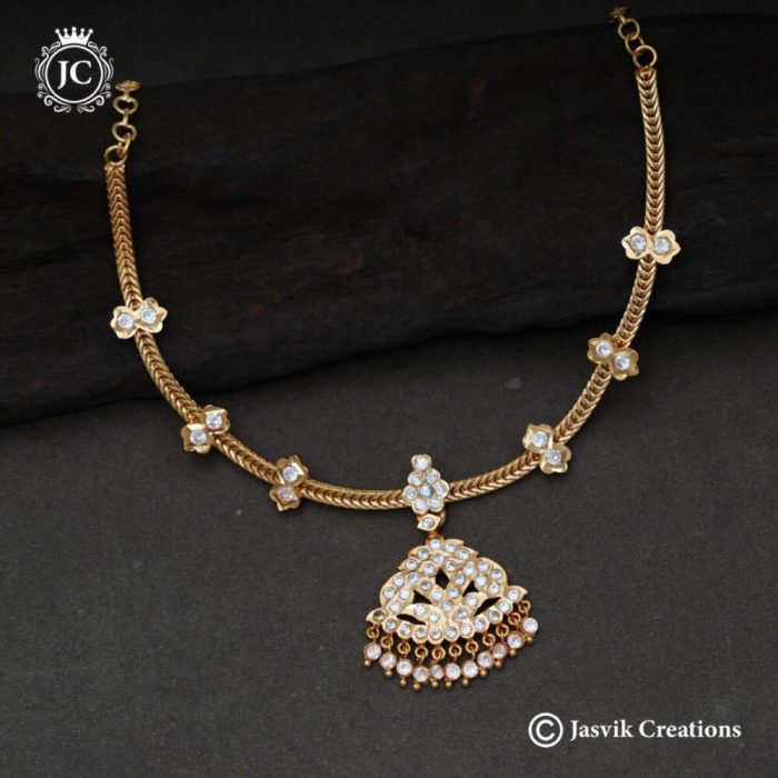 745 Vin-tage-Style--Full-White-Stone-Attikai-NEcklace- - JCNL745 --699-(3)
