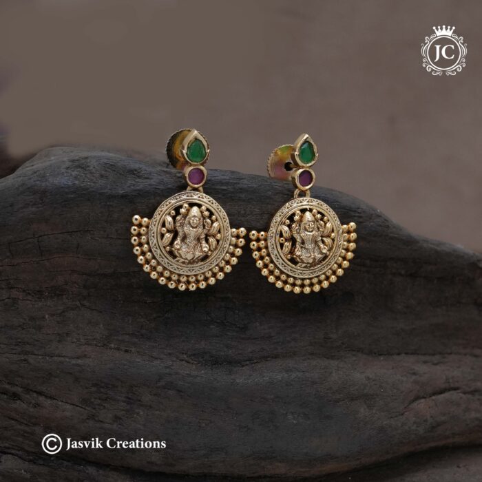 Premium Antique Lakshmi Stud- JCCH609 - 350 (2)