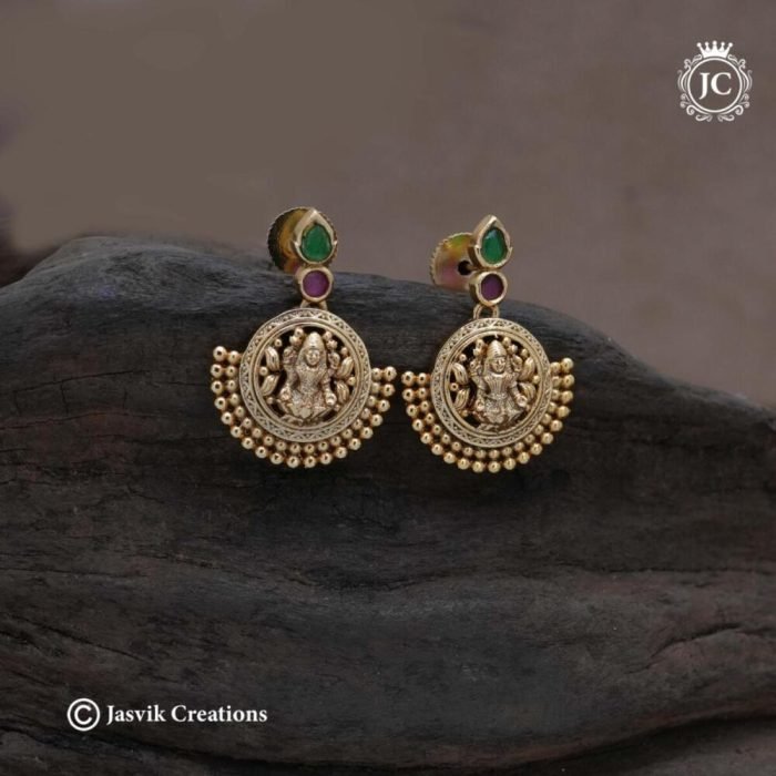 Premium Antique Lakshmi Stud- JCCH609 - 350 (2) Premium Antique Lakshmi Stud- JCCH609 - 350 (2)