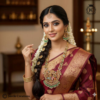 Real Antique Gold Copy Grand Srinivasa Kalyana Haram – 4699 (1)