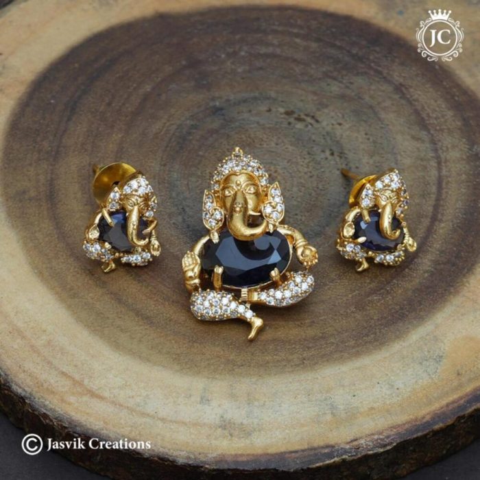 125 Premium-Vinayagar-Pendent-Lavender-colour-JCPT125 -399-(2)