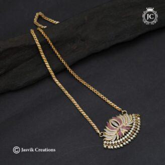 AD-Lotus-Dollar-Chain ( Red-White )- JCCH622