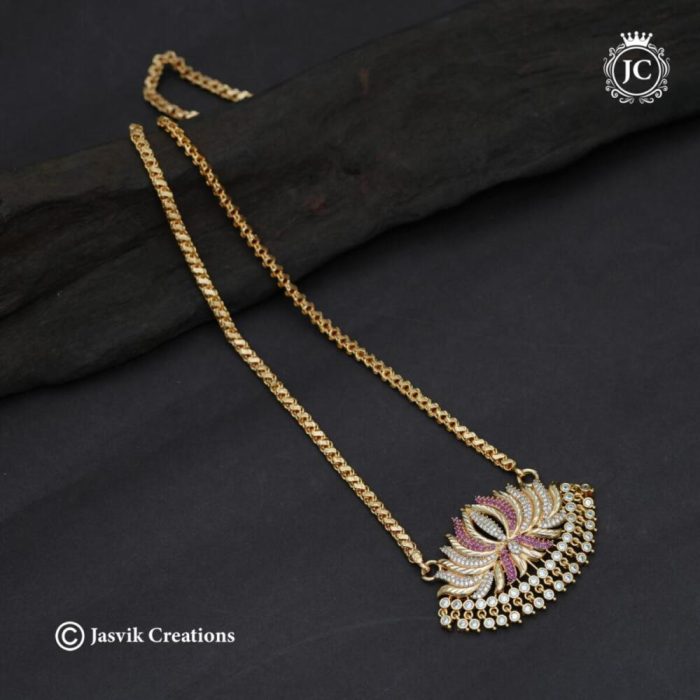 622 AD-Lotus-Dollar-Chain-Red-White- JCCH622 -1099-24-1199-30-(4)