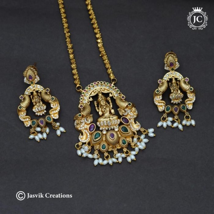 630 Antique Lakshmi Dollar Chian- JCCH630 - 1299 24 only (2)