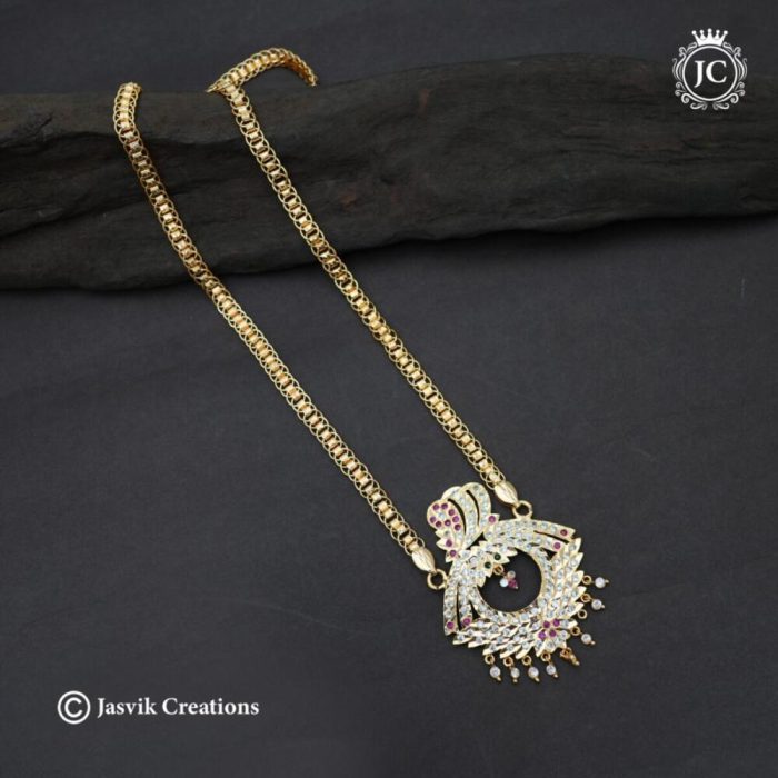 633 Impon Peacock Dollar Chain JCCH633 - 1199 24 1299 30