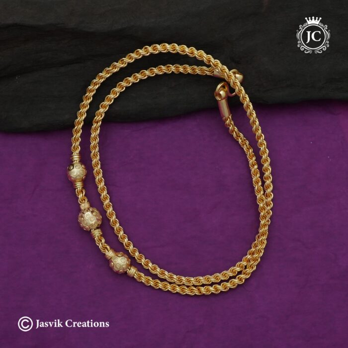 636 Impon with Polish 3 ball Mugappu Chian- JCCH636- 2499 24 Only (3) 636 Impon with Polish 3 ball Mugappu Chian- JCCH636- 2499 24 Only (3)