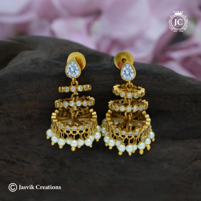 748-Premium-Stemp-Jhumka-(White)--JCER748--399-(-Green-Red--(2)