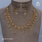 774 Premium Leaf Pattern NEcklace- JCNL774 - 599 (4)