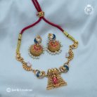 780 Normal Matte Finish Buidget Freindly Gopuram Meenaskdi NEcklace - JCNL780- 399 (2)