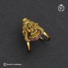 113 Antique-LAkshmi-Vanki-Ring-1540-(-White-Red-Green-)-(13) -JCFR113