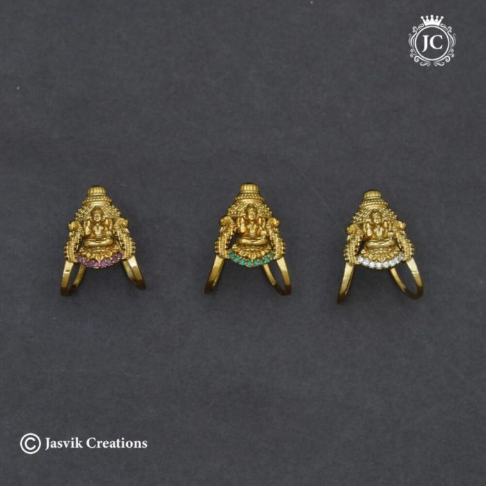 113 Antique-LAkshmi-Vanki-Ring-1540-(-White-Red-Green-)-(9) -JCFR113
