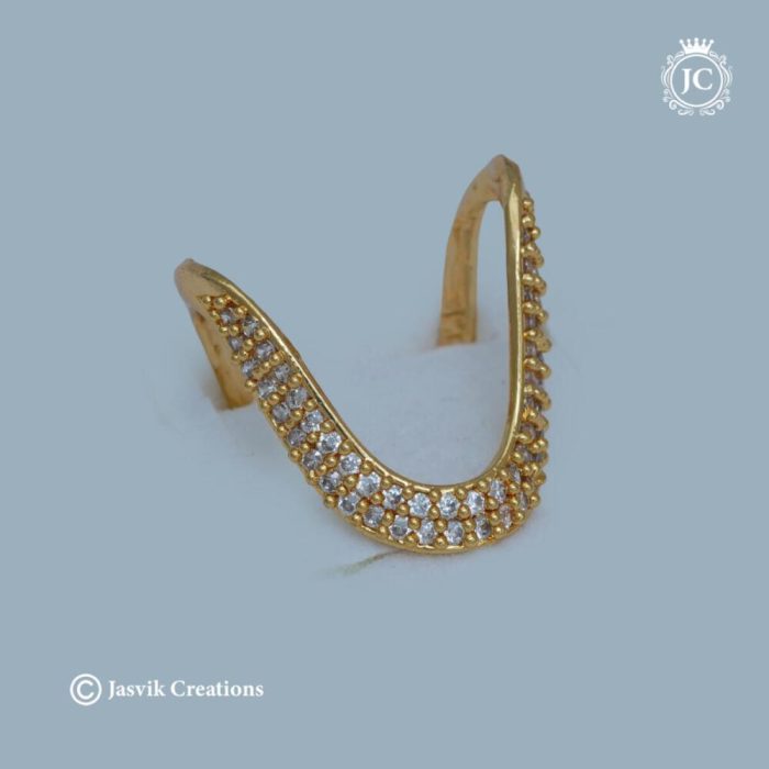 117 Diamond Replica AD Vanki Finger Ring -JCFR117 - 150 (7) 117 Diamond Replica AD Vanki Finger Ring -JCFR117 - 150 (7)