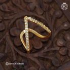 118 Diamond Replica AD V Shape Finger Ring -JCFR117 - 150 (6)
