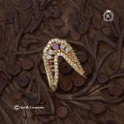 119 Diamond Replica AD Vanki ( (Red White)Finger Ring -JCFR119 - 199 (5)