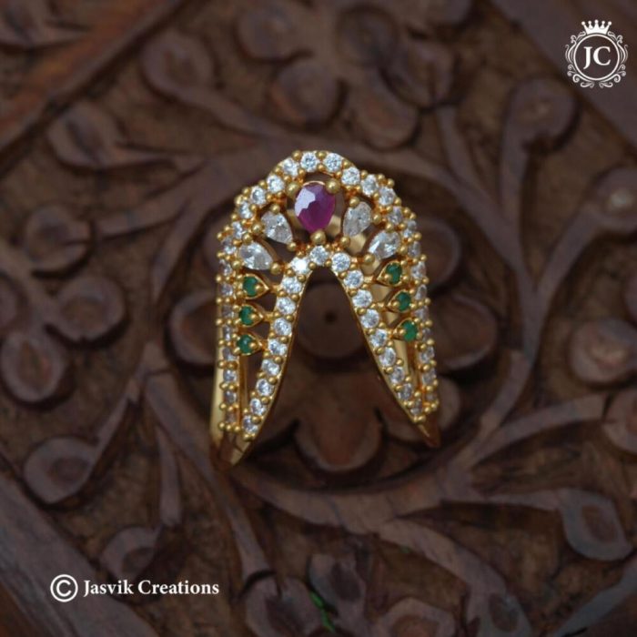121 Diamond Replica AD Vanki ( (Multi)Finger Ring -JCFR121 - 199 (4)