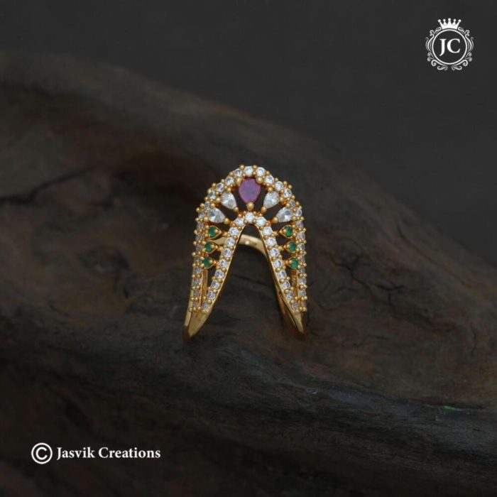 121 Diamond Replica AD Vanki ( (Multi)Finger Ring -JCFR121 - 199 (5)