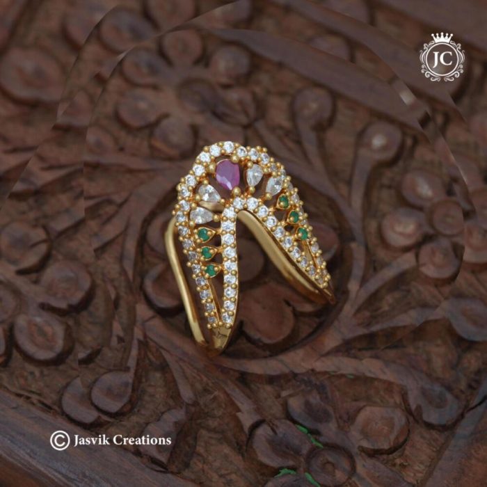 121 Diamond Replica AD Vanki ( (Multi)Finger Ring -JCFR121 - 199 (6)