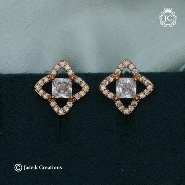 122 Rose Gold Ear Ring - JCRG122 -110 (1)