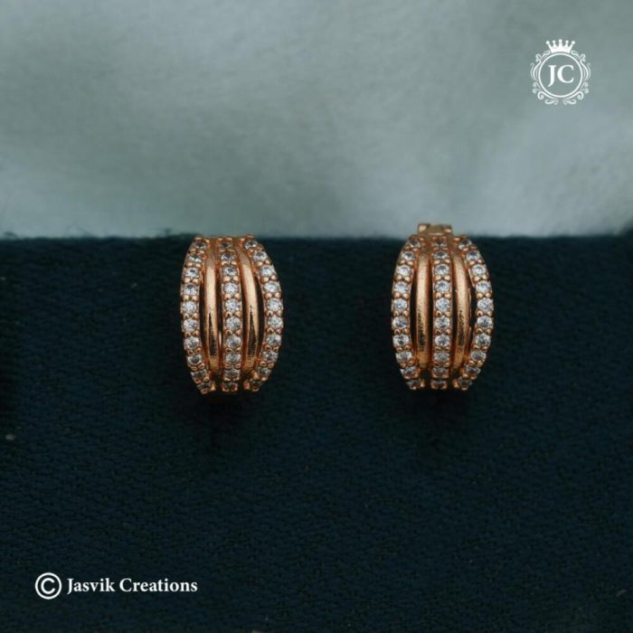 127 Rose Gold Ear Ring -JCRG127 - 110 (8)