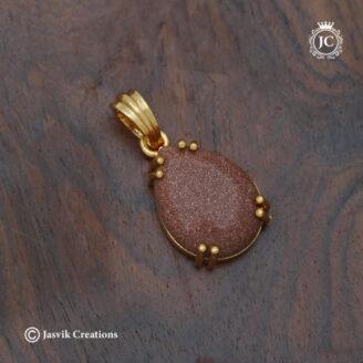 Rajavardhini Real Gold Look Drop dollar - JCPT129