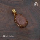 131 Rajavardhini Real Gold Look Oval dollar-JCPT131 - 350 (5)