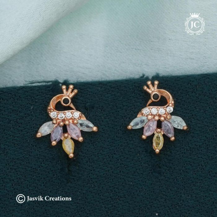 131 Rose Gold Ear ring JCRG131 - 130