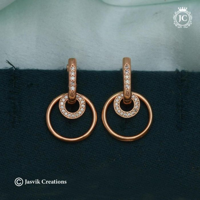 132 Rose Gold Ear ring JCRG132 - 130