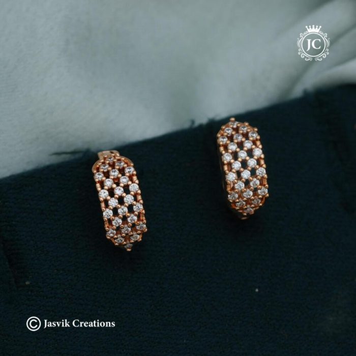 137 Rose Gold Ear ring JCRG137 - 130