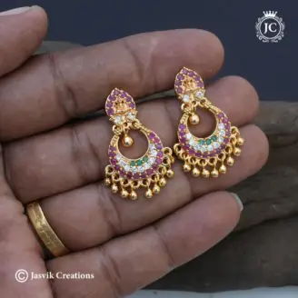 22 Microplate AD LAkshmni Chambali Ear Rings-JCER022 – 260 (12)