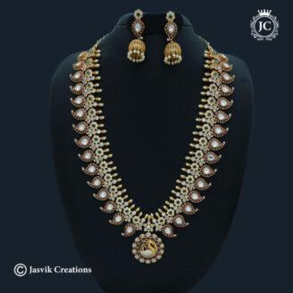 Premium Heavy Bridal Kemp Haram  -  JCHM222