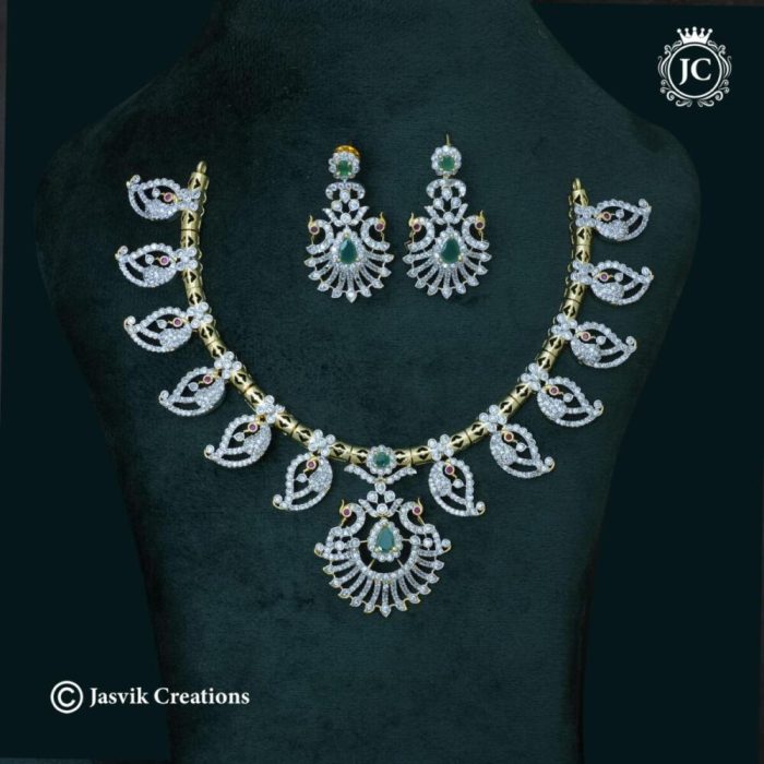 224 GJ Polish Diamond Replica NEcklace- JCNL224- 1499 (3)