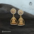 236 Microplated LAskhmi With Temple Design -JCER236 -299 (2)