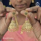 242 PRemium Antique Cone PAttern Jhumka -JCER242 - 650