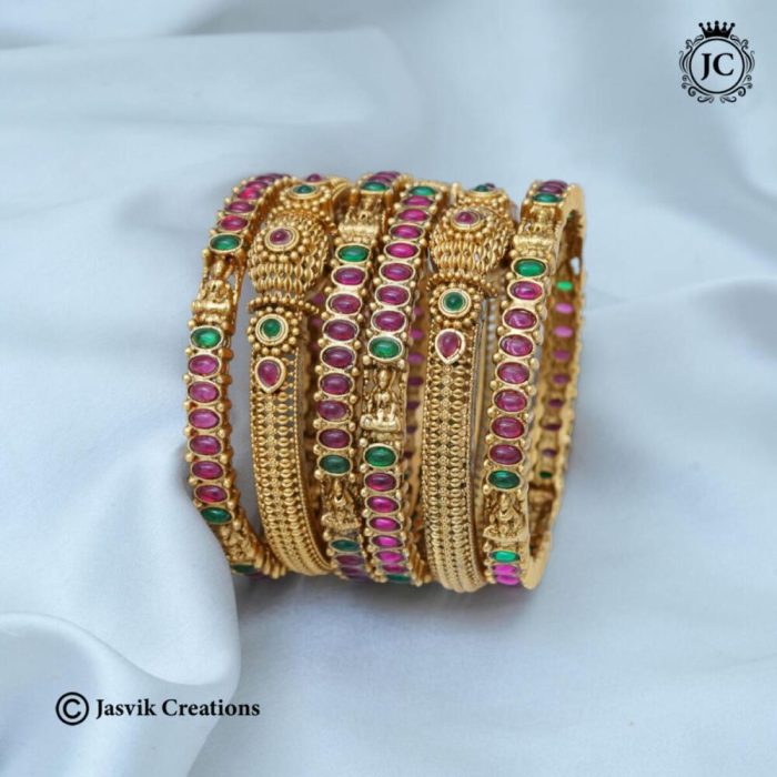 331 Matte finisdh Bangle Combo Set JCBN331- 550 (14)