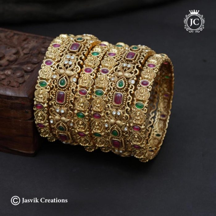 332 Matte finisdh Bangle Combo Set JCBN332- 550 (9)